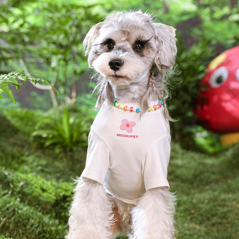MookiPet® White T-Shirt for Dogs & Cats