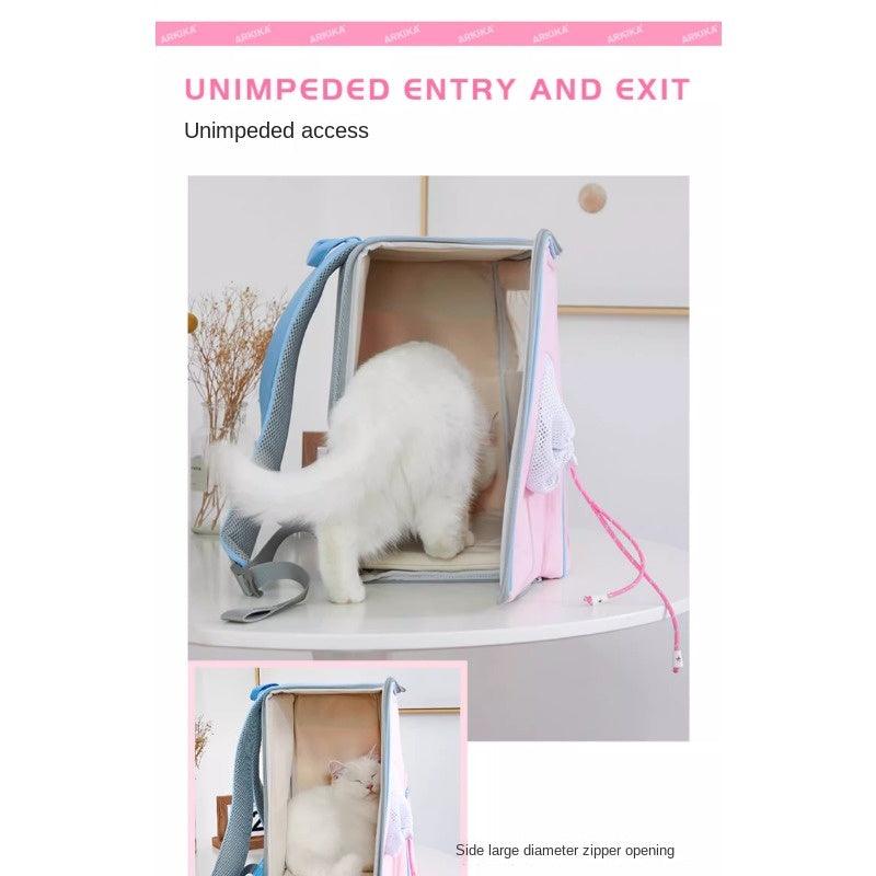 ARKIKA® Pink Multifunctional Pet Backpack - KIKOPALS