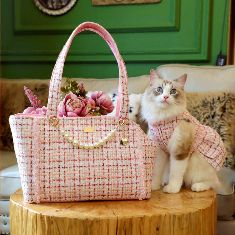 ARKIKA® Chanel-Style Pet Carrier Bag