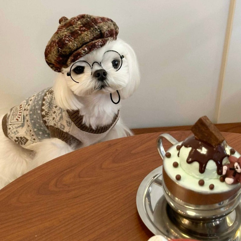 PalettePet® Christmas Ethnic Style Sweater for Dogs – Beige