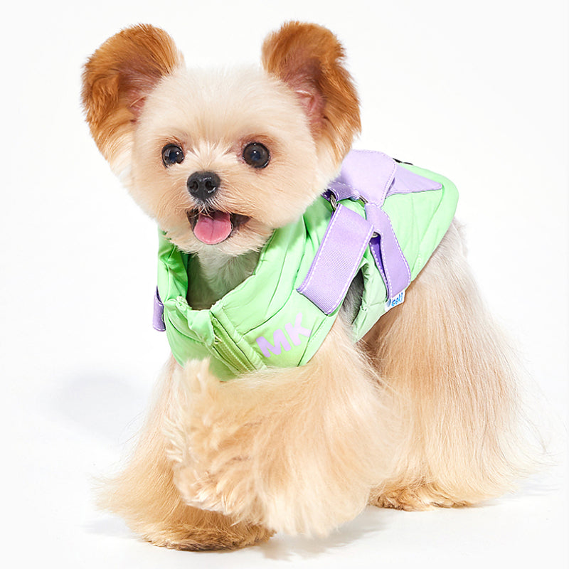 MookiPet® Green Outdoor Down Vest for Dogs