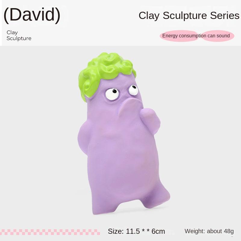 Qmonster® Clay Sculpture Series Dog Plush Toy - KIKOPALS