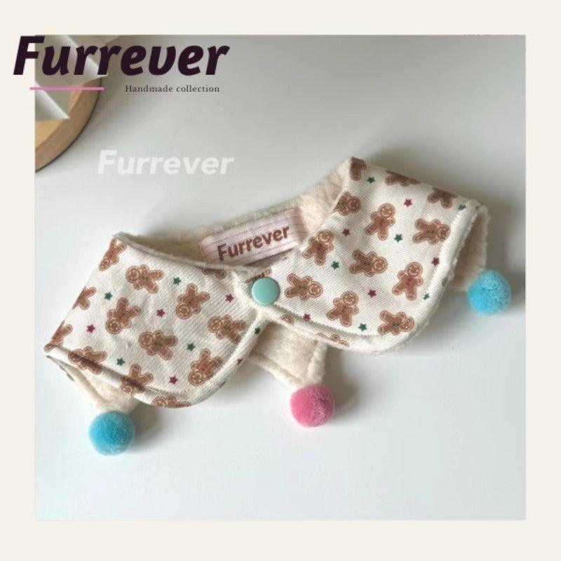 Furrever® Gingerbread Man Pet Shawl Bib - KIKOPALS