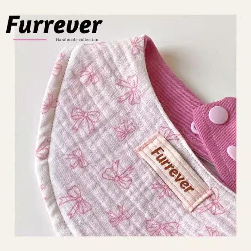 Furrever® Pink Bow-Tie Pet Bib - KIKOPALS