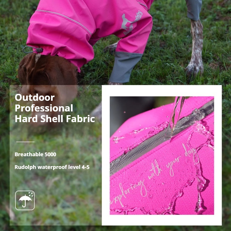 BlackDoggy® Warm Hardshell Four-Legged Jacket for Dogs