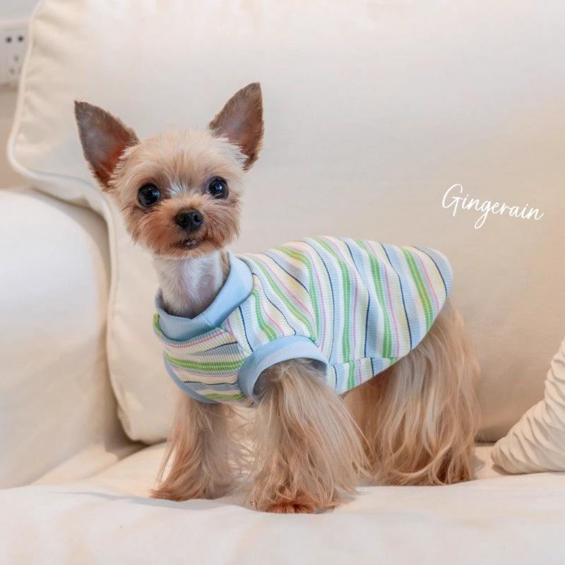 GINGERAIN® Ice Cream Summer Striped Pet Vest - KIKOPALS