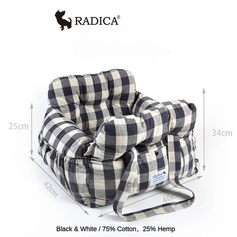 Radica® Checkered Pet Car Seat Bed - KIKOPALS
