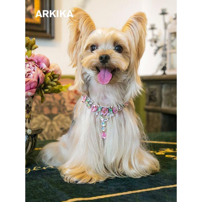 ARKIKA® Pearl Diamond Pet Collar Necklace - KIKOPALS