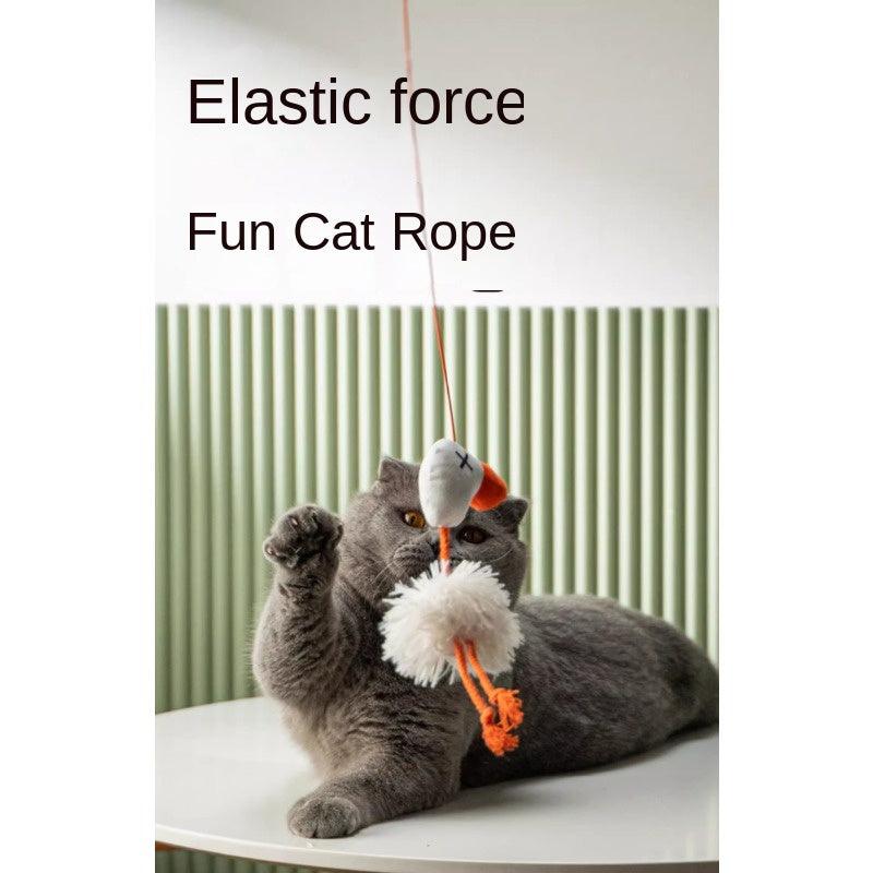 PETSVILLE® Elastic Cat Teaser Wand Toy - KIKOPALS