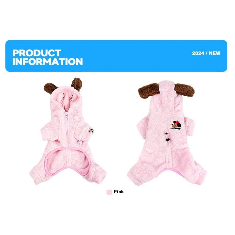 MookiPet® Cozy Pink Pajamas for Dogs & Cats