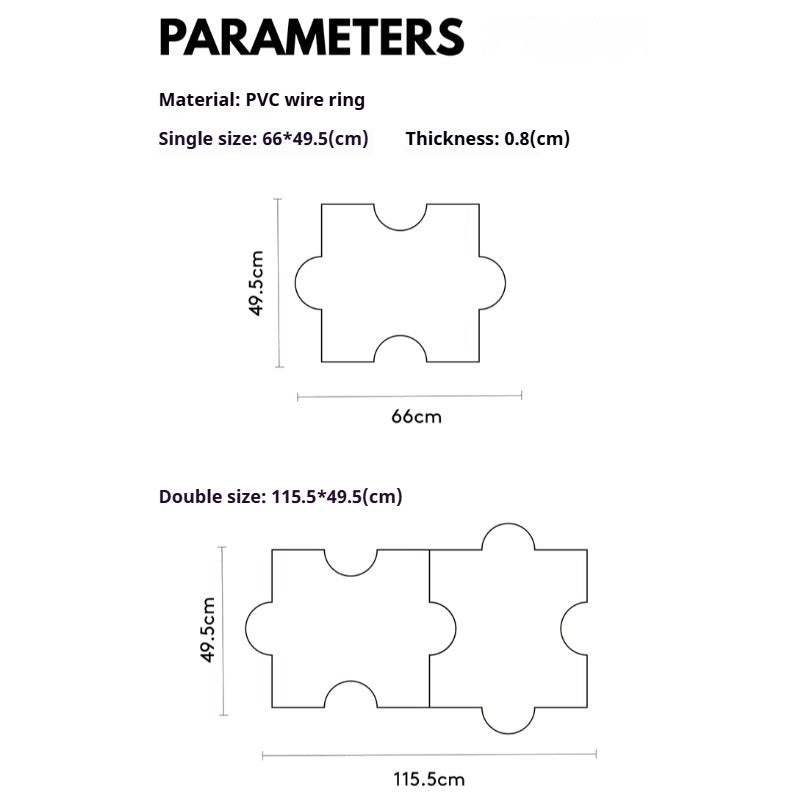 PAWZCITY® Cat Green PVC Puzzle Mat