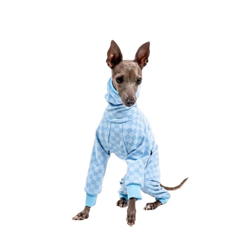 YDC Store® Plaid High-Elasticity Four-Legged Hoodie - KIKOPALS