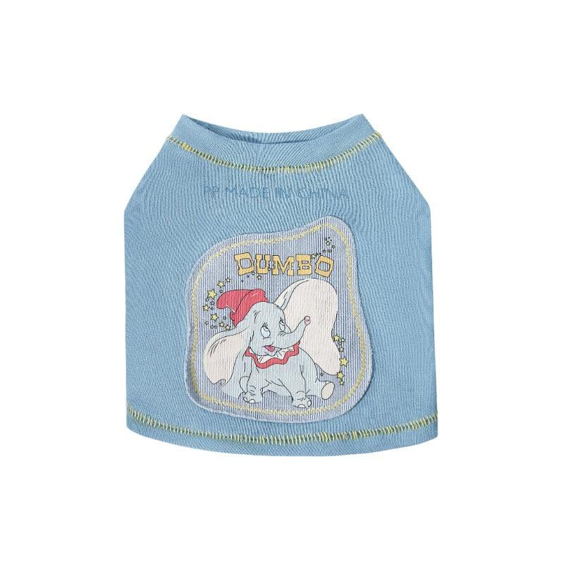 PalettePet® Smog Blue Dumbo Patch Pet T-Shirt - KIKOPALS