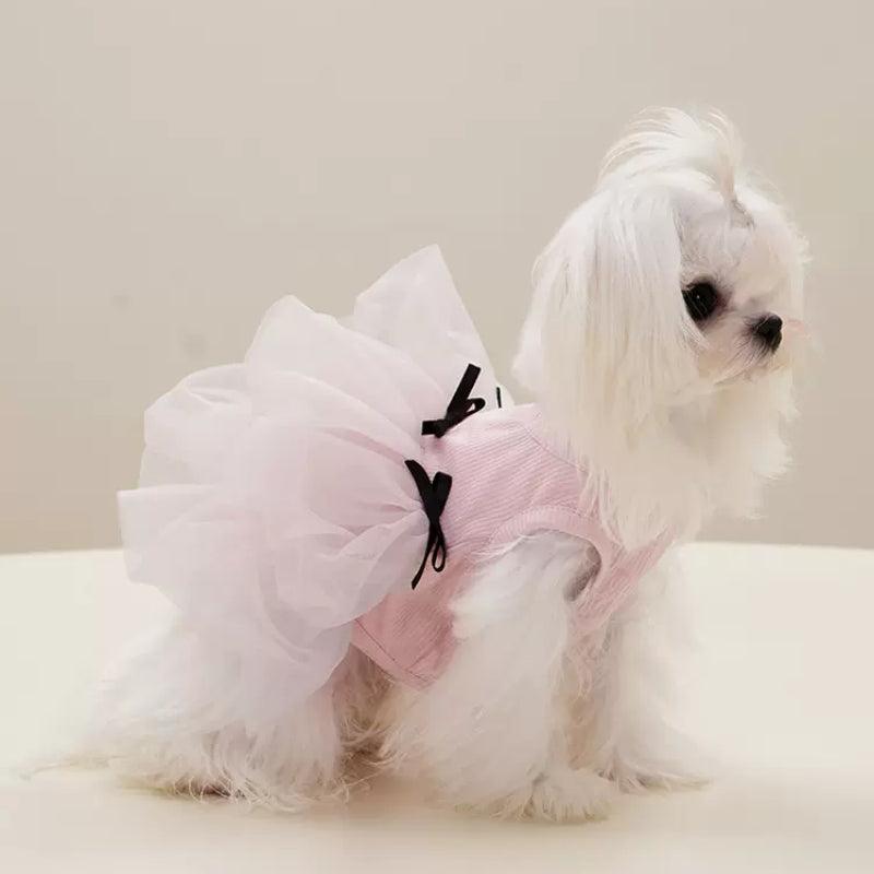 Dottylab® Bowknot Floral Pet Wedding Dress - KIKOPALS