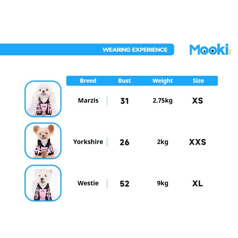 MookiPet® Pink Bow-Accent Hoodie for Dogs