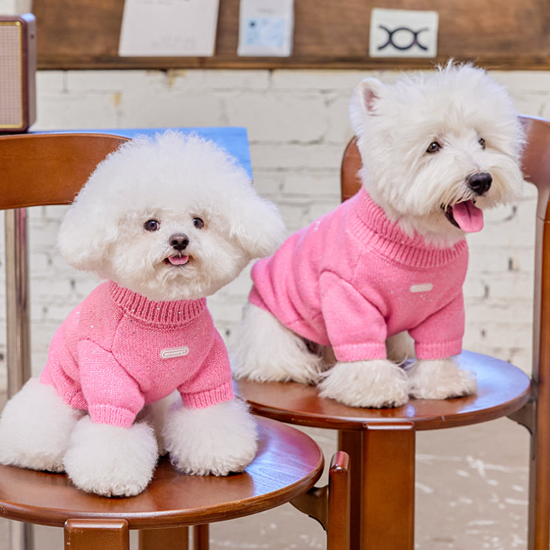 MookiPet® Sequined Turtleneck Sweater for Dogs