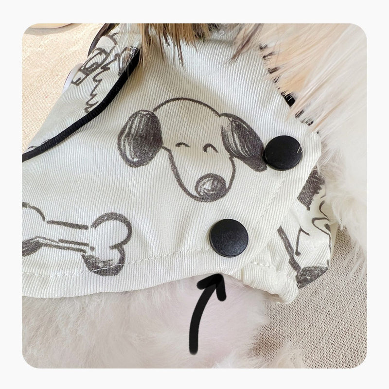 MooliBang® B&W Sleeveless Vest for Dogs