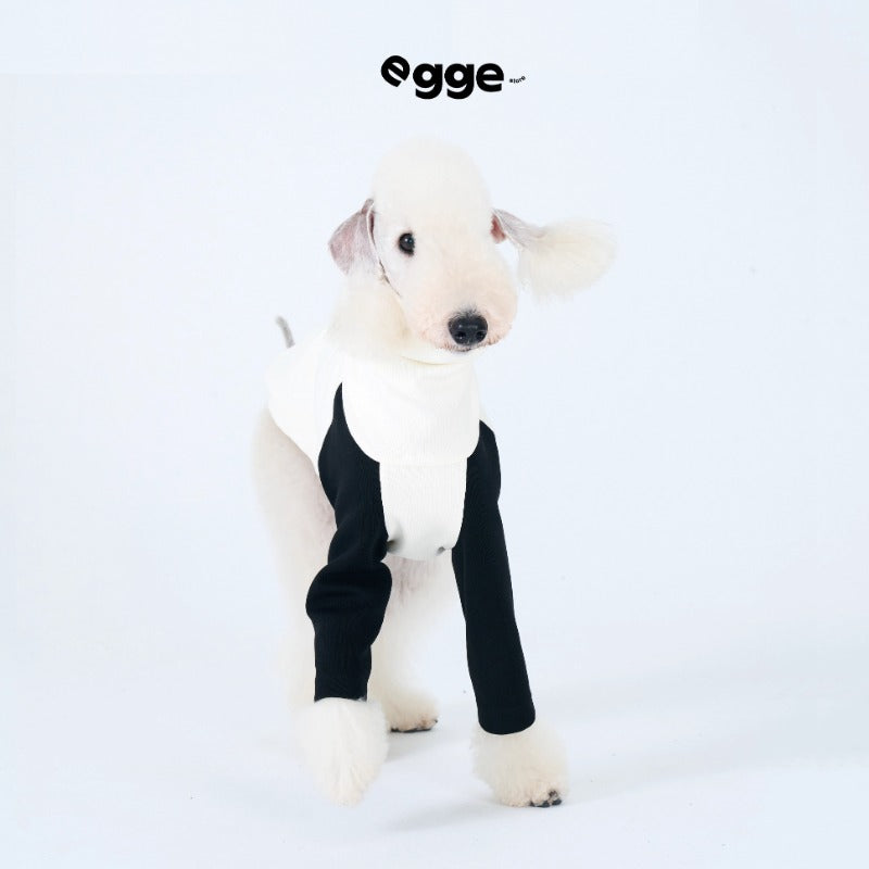 egge® Black & White Dog Hoodie for Medium Breeds