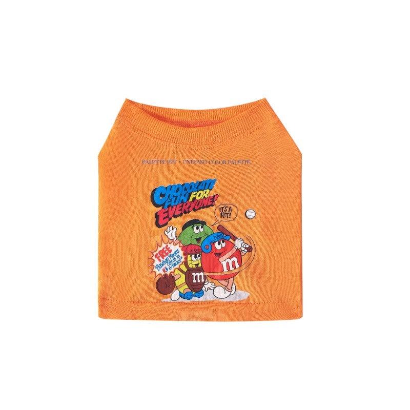 PalettePet® Vintage Orange M&M Pet T-Shirt - KIKOPALS