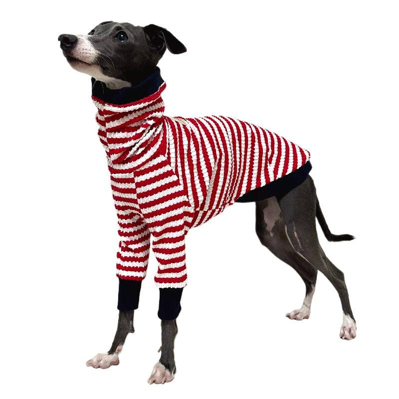 A HUNTING DOG® Dog Red&White Striped T-shirt - KIKOPALS