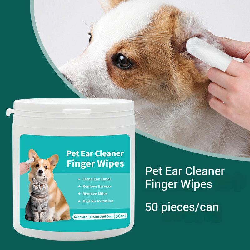 KIKOPALS® Pet Ear Cleaner Finger Wipes 2PCS - KIKOPALS