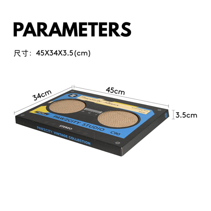 PAWZCITY® Retro Cat Scratcher & Mat