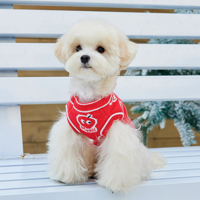 MookiPet® Red Pet Sweater Vest for Dogs