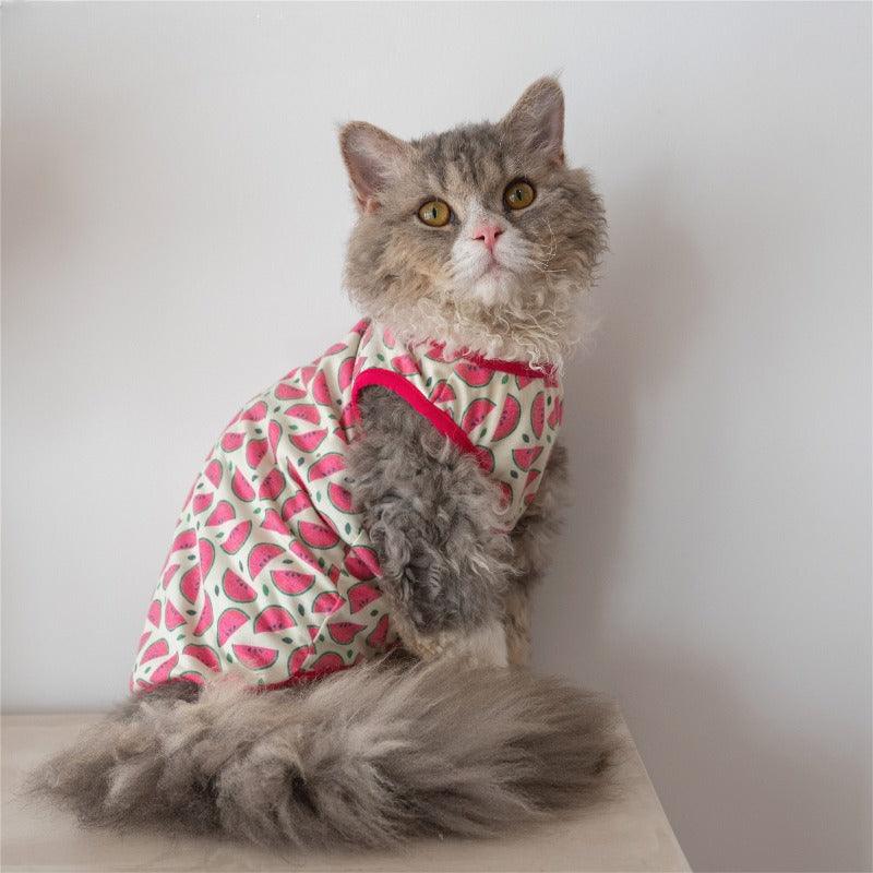 GINGERAIN® Cute Print Cotton Cat Vest - KIKOPALS