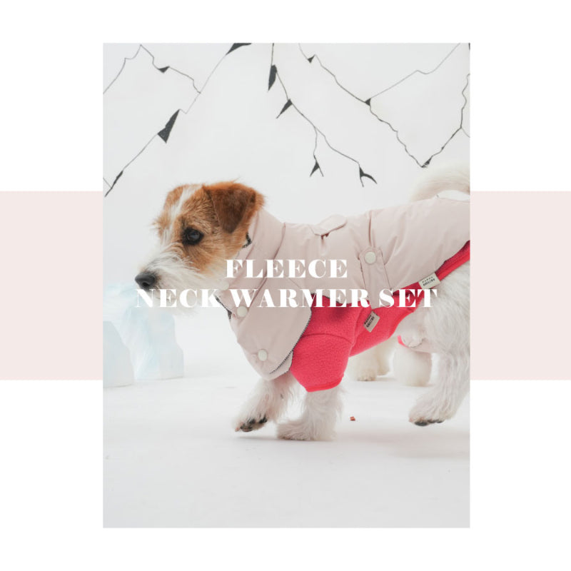 PuppyGallery® Fleece Neck Warmer Set for Dogs