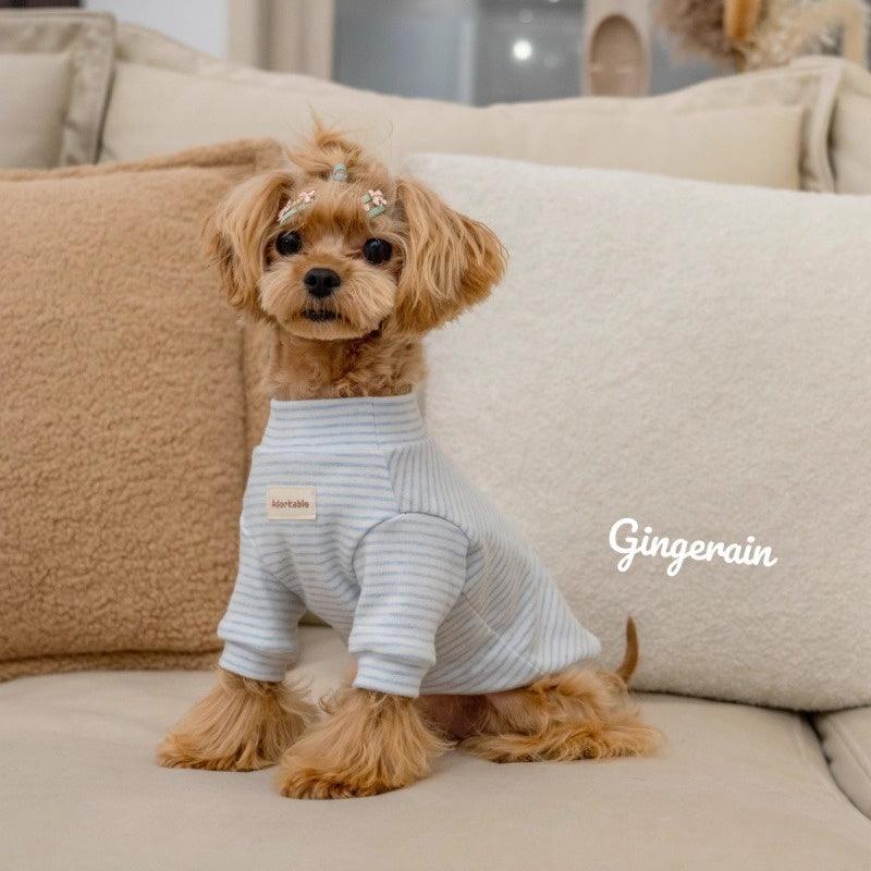 GINGERAIN® Cotton Striped Warm Pet Shirt - KIKOPALS