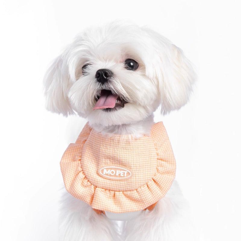 MQPET® Pet Fine Gingham Ruffle Bib - KIKOPALS