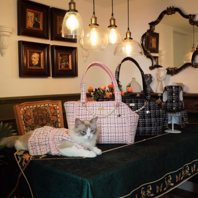 ARKIKA® Chanel-Style Pet Carrier Bag