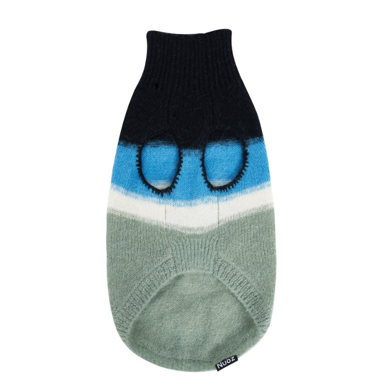 Nuoz® Gradient Color Sleeveless Knit Vest for Dogs – Mohair Wool Blend