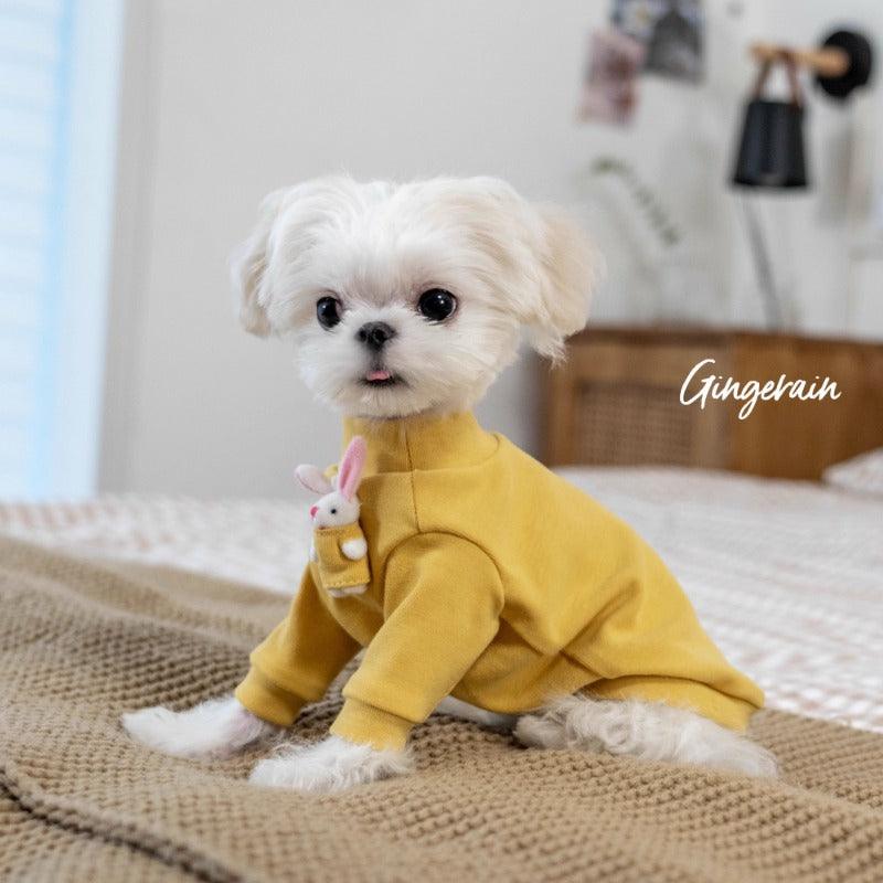 GINGERAIN® Warm Pet Sweatshirt with Bunny Toy - KIKOPALS