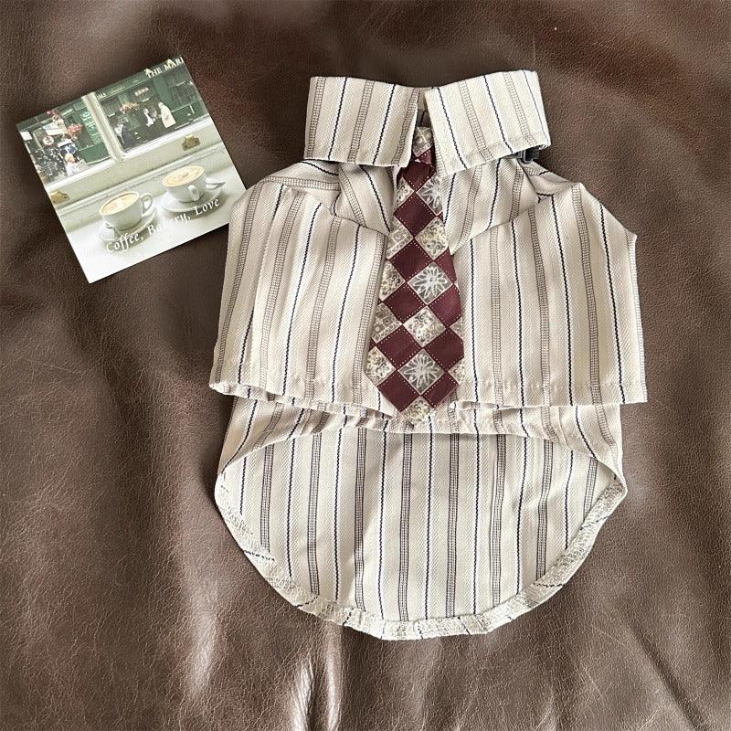 Bluetime® Pet Bow Tie Shirt - KIKOPALS