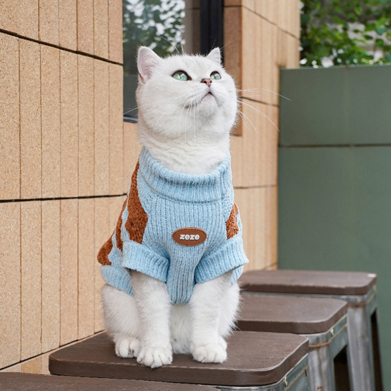 ZEZE® Chenille Striped Pet Sweater