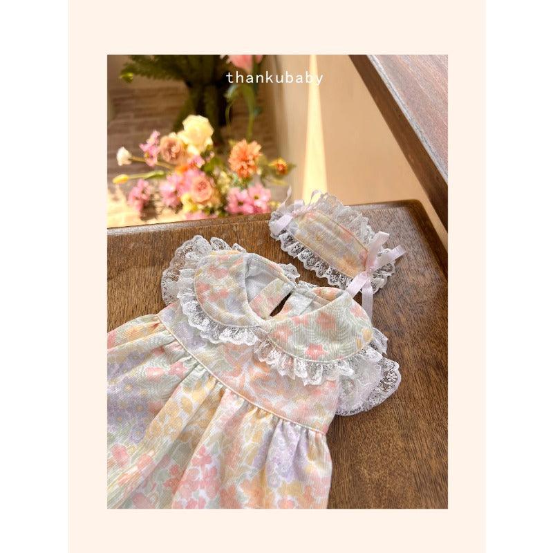 BOWWW® Pet Princess Floral Dress and Hair Clip Set - KIKOPALS