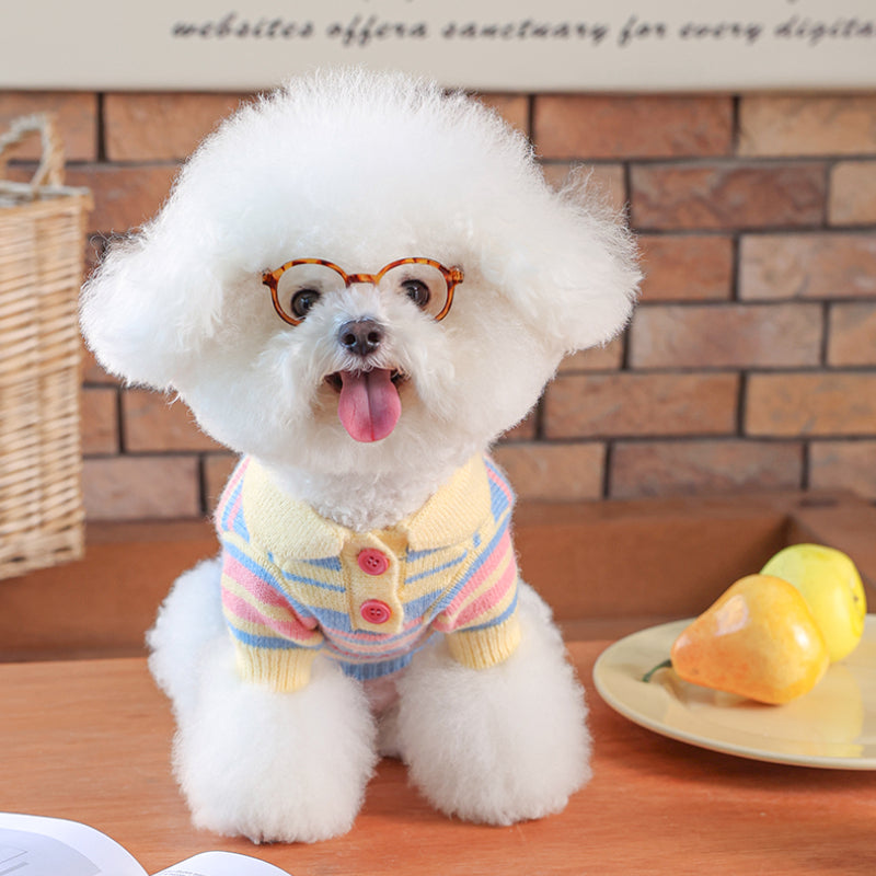 MookiPet® Macaron Striped Sweater for Dogs