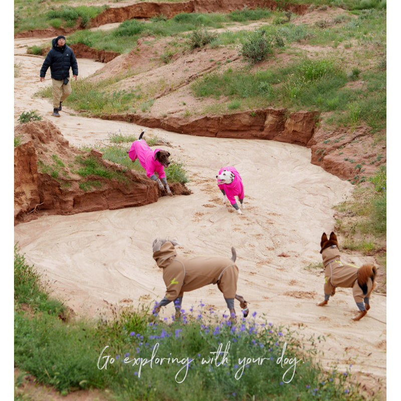 BlackDoggy® Warm Hardshell Four-Legged Jacket for Dogs