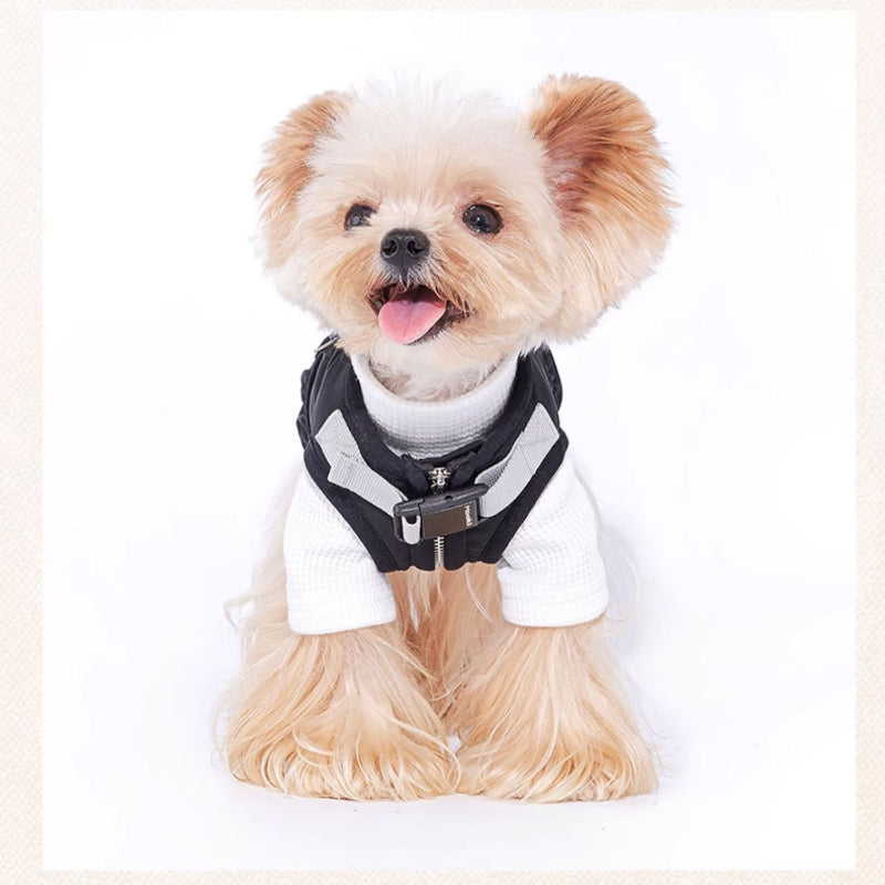 MookiPet® Outdoor Functional Fleece Vest for Dogs – Black