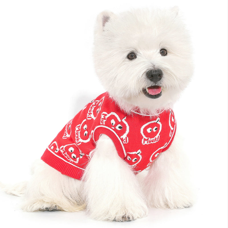 MookiPet® Red Pet Sweater Vest for Dogs