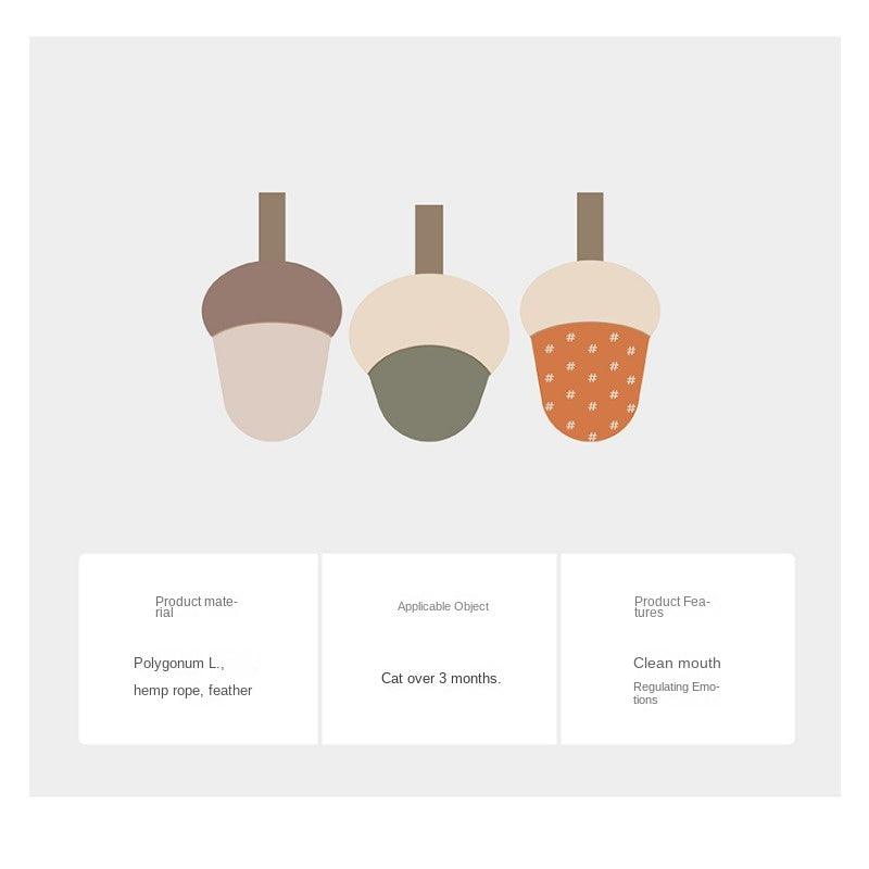 zeze® Acorn Catnip Toys - KIKOPALS