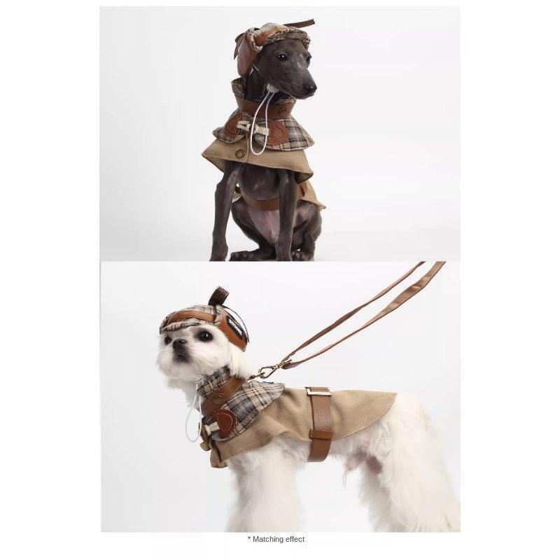 BITEONE® "Back To Baker Street" Trench Pet Coat - KIKOPALS
