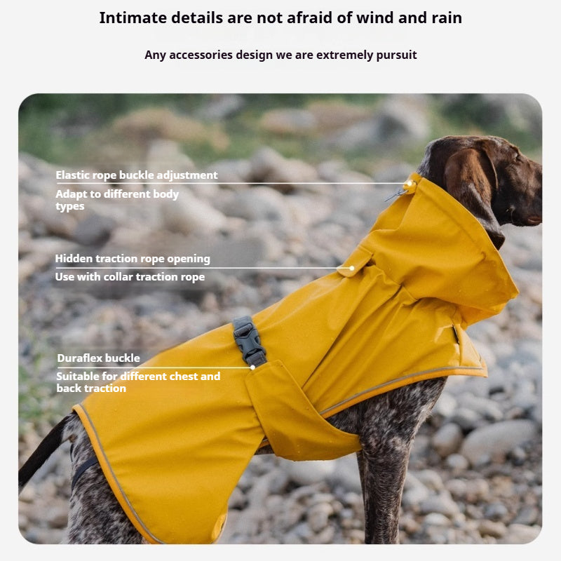 BlackDoggy® Puffer PU Raincoat for Dogs – Waterproof & Windproof