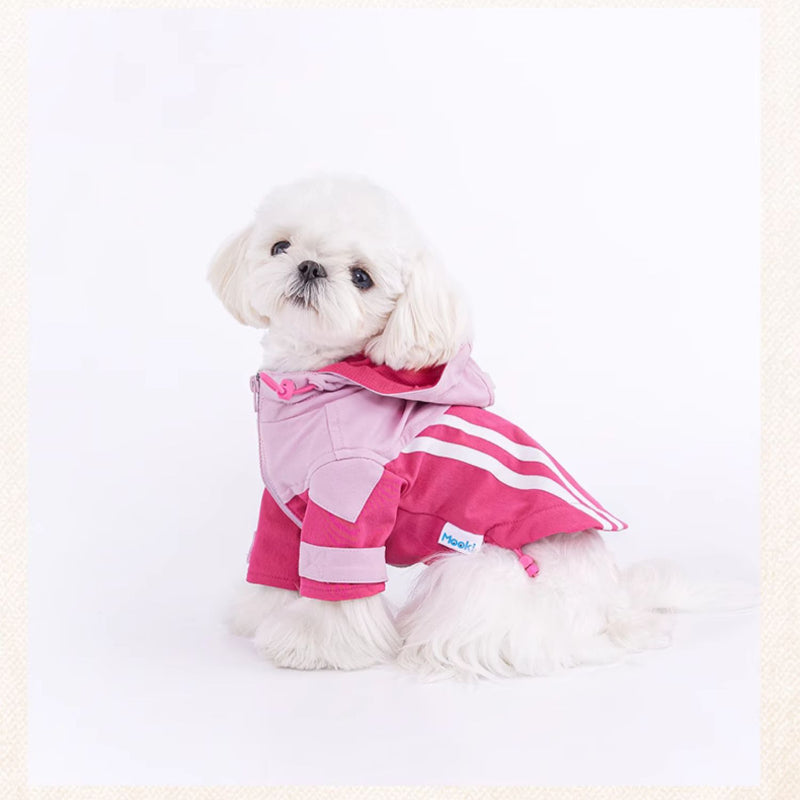 MookiPet® Sweet & Cool Hooded Jacket for Dogs & Cats - Rose Pink