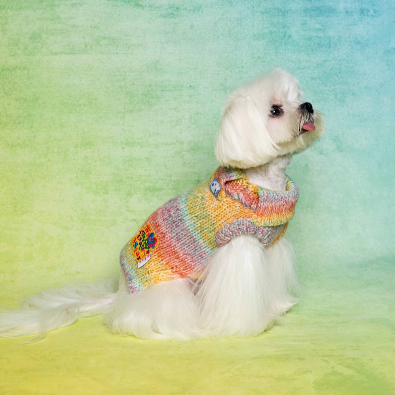 PalettePet® Rainbow Collar Knitwear for Dogs