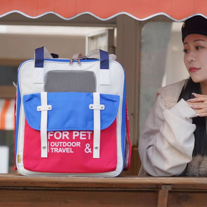 PURRPY® Colorful Pet Backpack Carrier