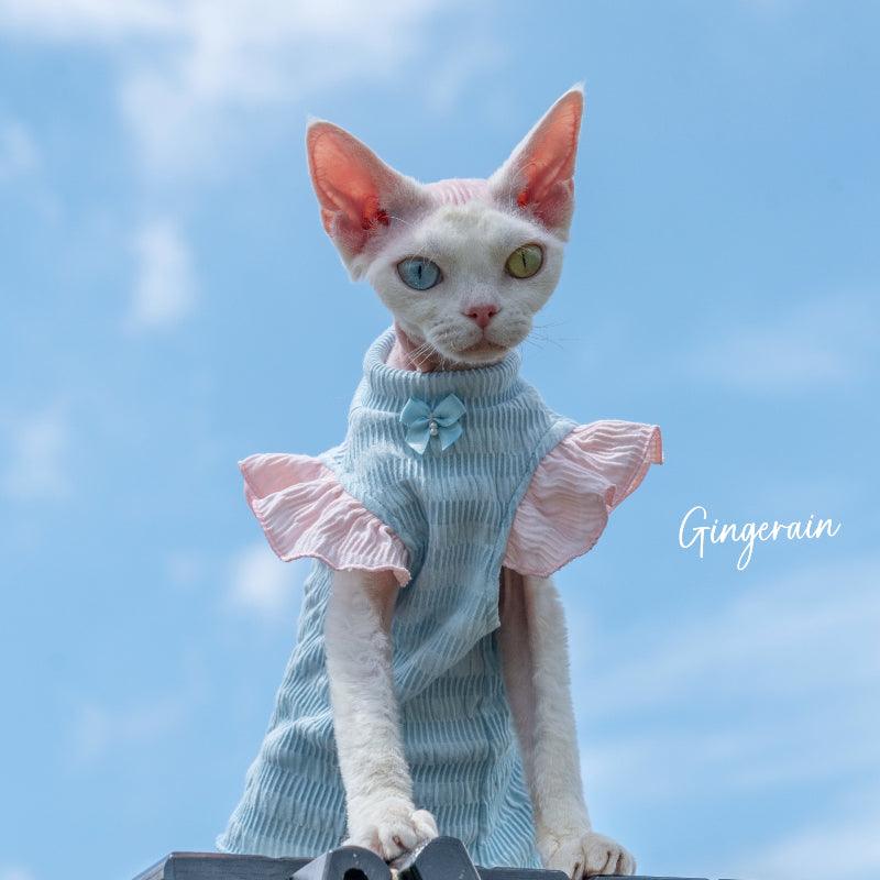 GINGERAIN® Ruffle Cat T-Shirt - KIKOPALS