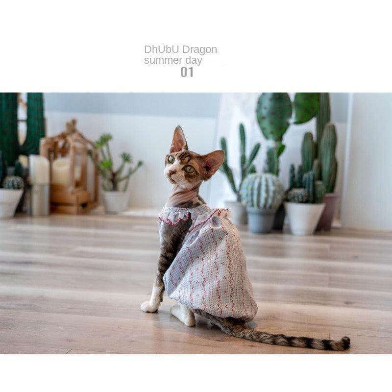 GINGERAIN® Cotton Lace Cat Dress - KIKOPALS