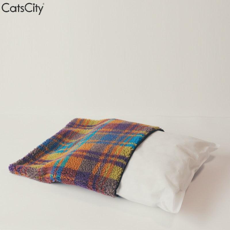 CatsCity® Colorful Lambswool Cat Bed - KIKOPALS